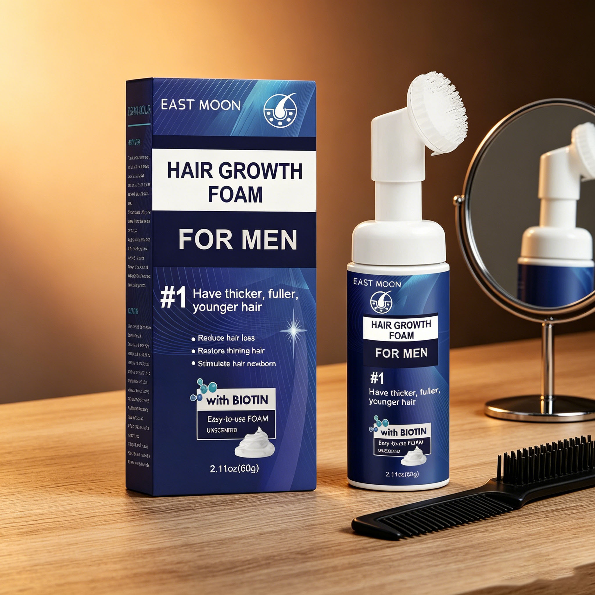 Hair Care For Hair Growth - Hair Growth Foam Silicone Brush Massage