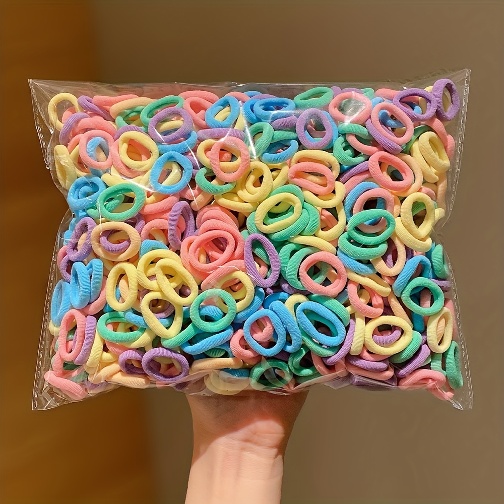 Hair Care For Baby - 300/600 pure color hair tie rubber