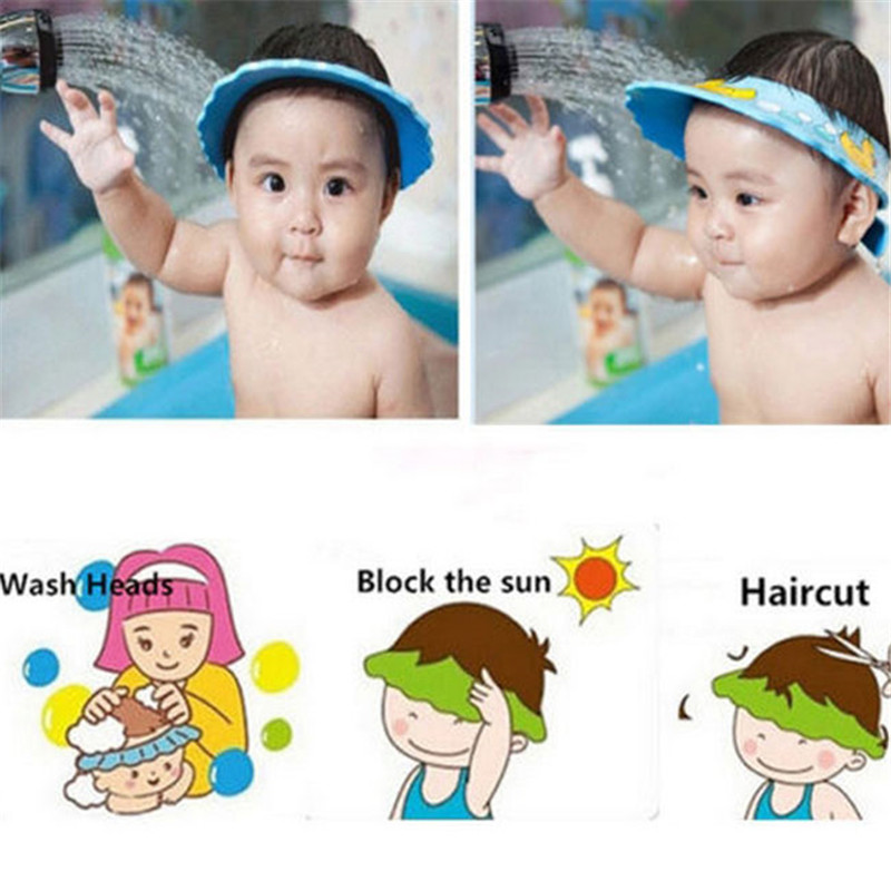 Adjustable Baby Shower Hat Tod - Hair Care For Baby 评论和价格