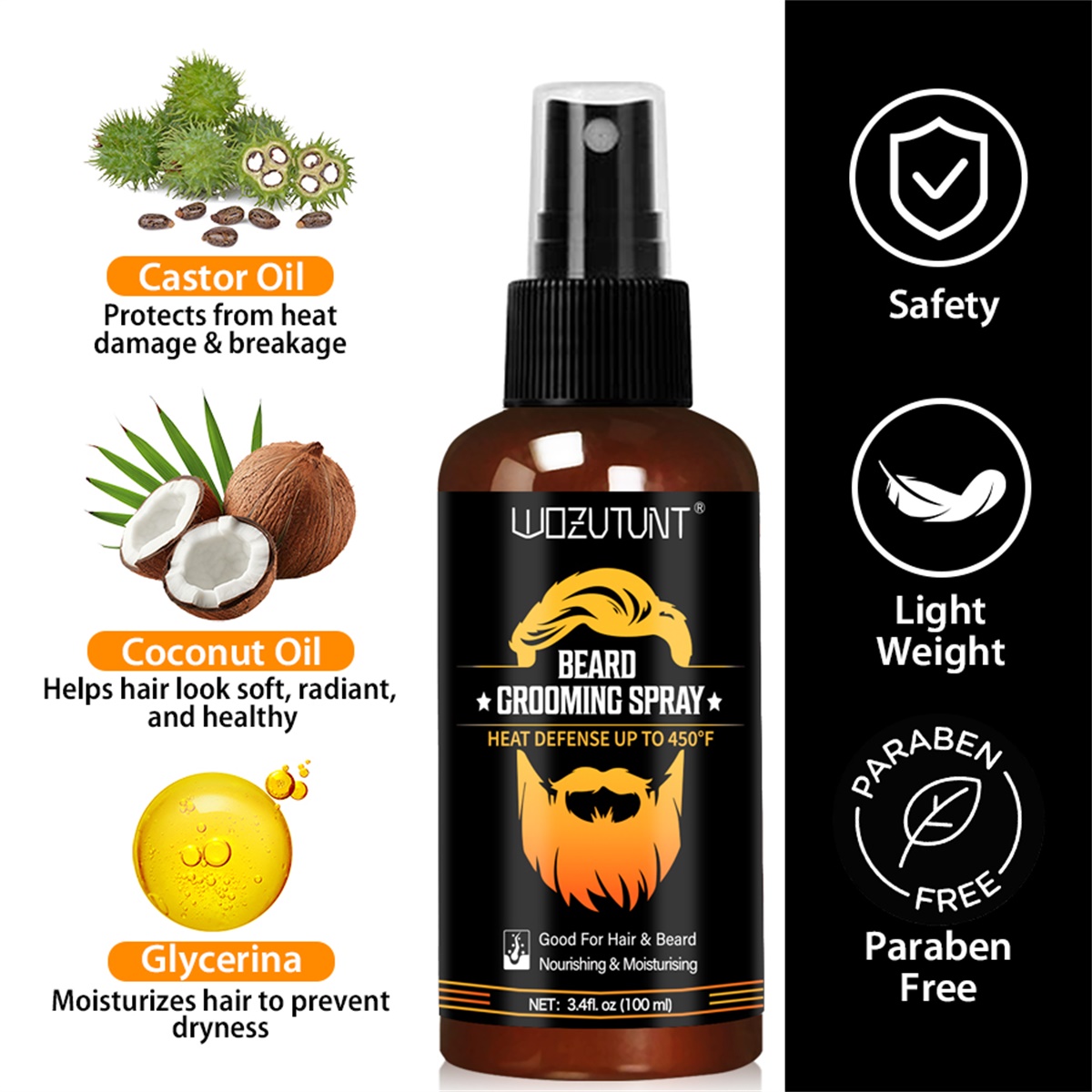 Beard Grooming Spray Protect H - Heat Protectant Spray 评论和价格