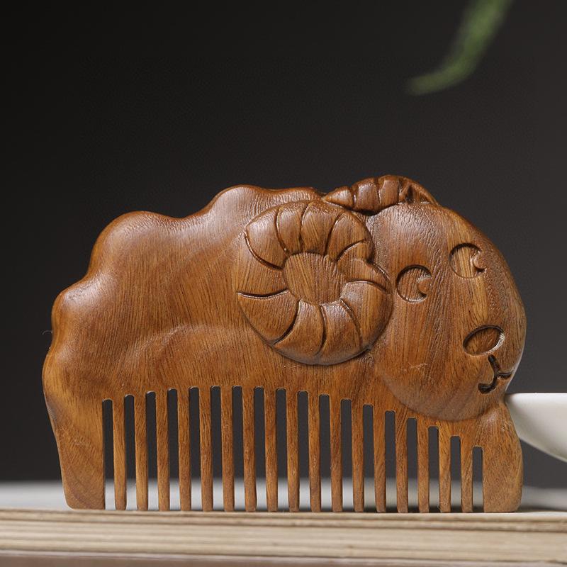 Mini Sandalwood Baby Hair Brus - Hair Care For Baby 评论和价格
