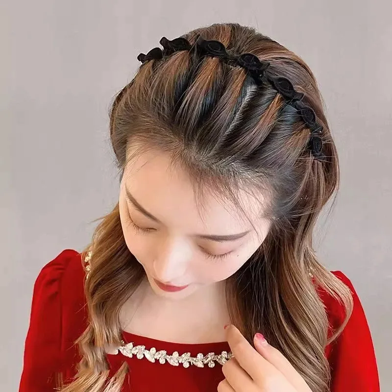 1/3 Pcs Flocking Braided Headb - Hair Care For Baby 评论和价格